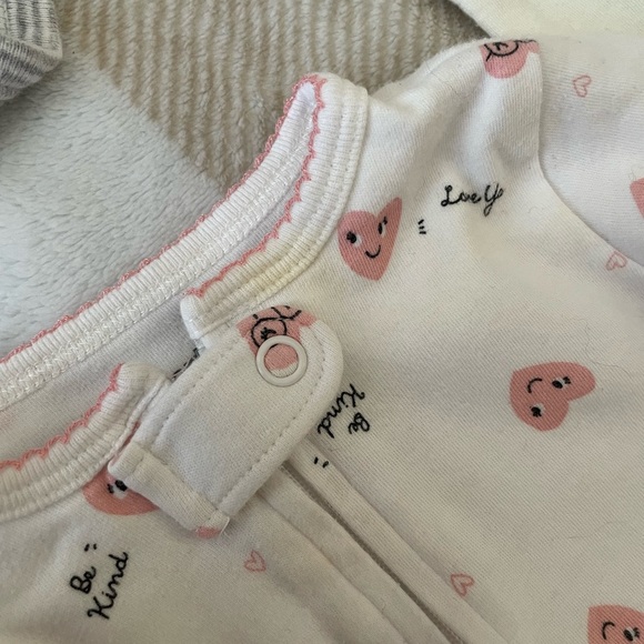 Baby girl bundle Floral and pink clothes tutu, shows, onesies, sleepers&jacket - Picture 5 of 14